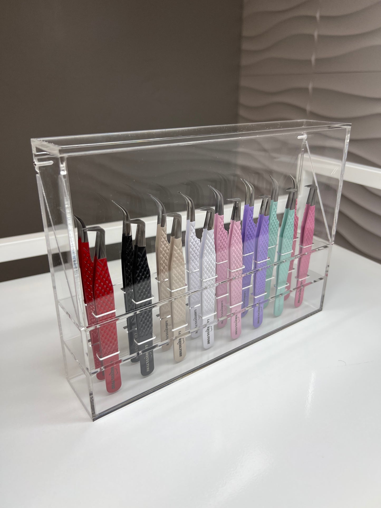 Acrylic tweezer holder