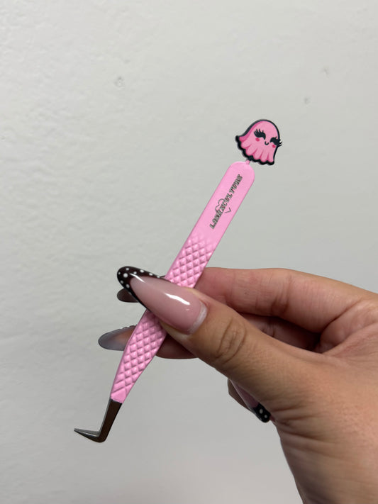 Pink ghost volume boot tweezer