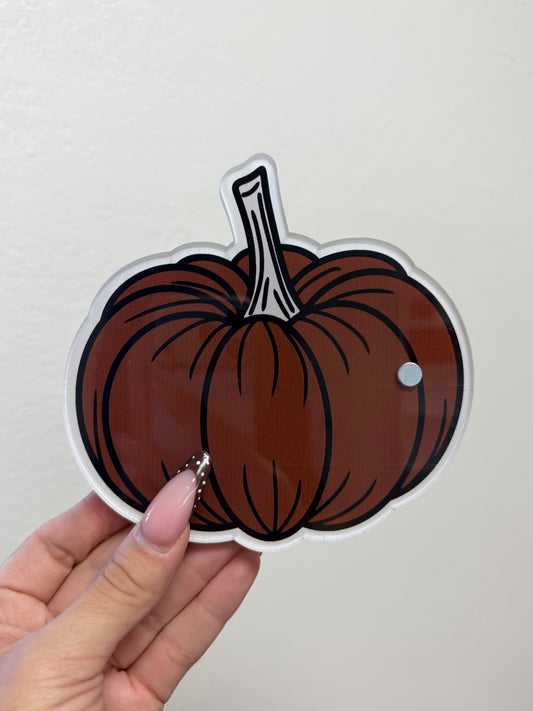 Brown pumpkin lash tile