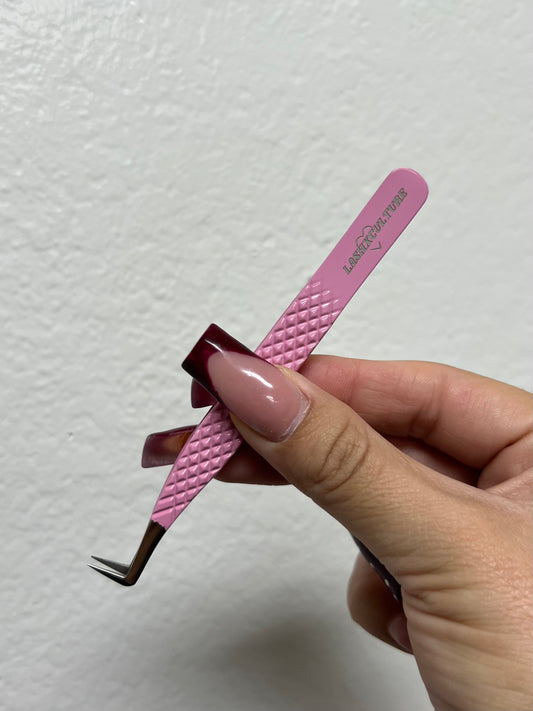 Pink Fiber Tip Volume Boot Tweezer