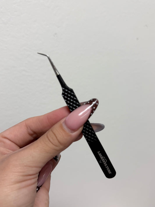 Black 45° isolation tweezer