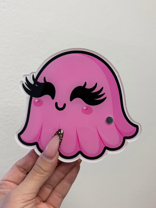 Pink ghost lash tile