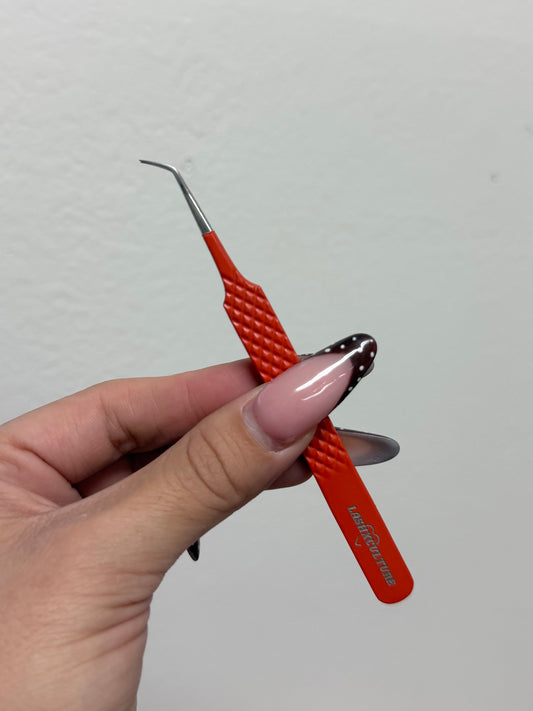 Orange 45° isolation tweezer